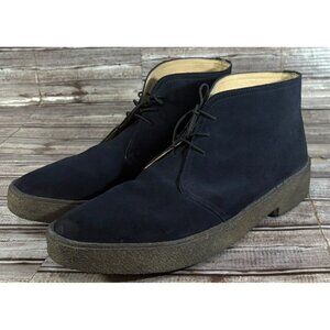 Sanders James Bond Suede Chukka boots size 13 D color navy made in England